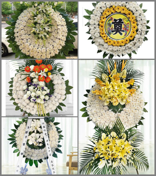 安徽六安市霍邱县新店镇茅桥村花圈速递